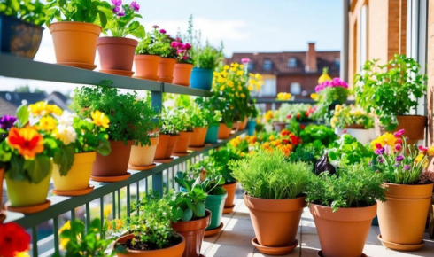 How can starting with just a few easy plants build confidence for new balcony gardeners