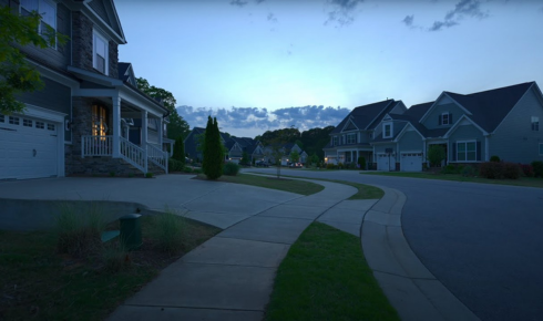 How can visiting the area on a weekend evening show a more realistic picture of neighbourhood noise and activity