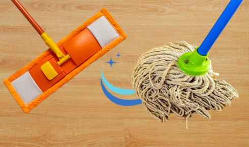 What difference does soaking greasy stove parts in warm soapy water before scrubbing make to effort needed